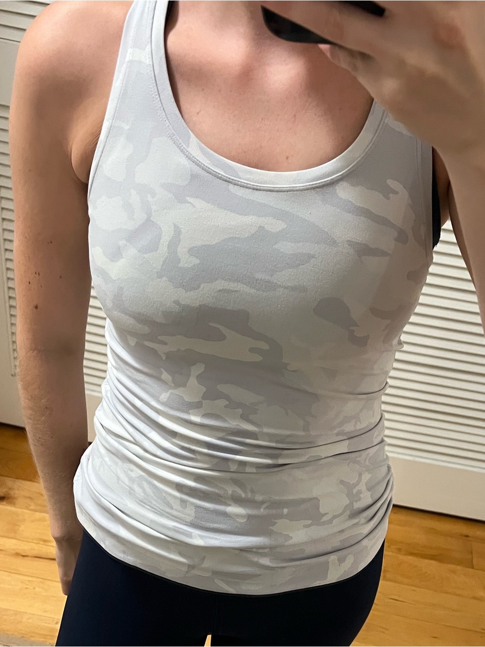 lululemon athletica White Camo Racerback Tank